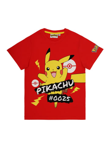 Pokémon Pokemon T-Shirt mit Pikachu Design in rot