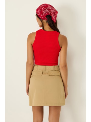 NO MATTER WHAT Crop Top in Red