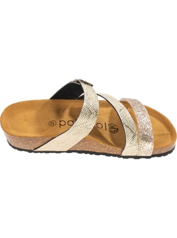 Palado Pantoletten Chios in Metallic Gold Coralino