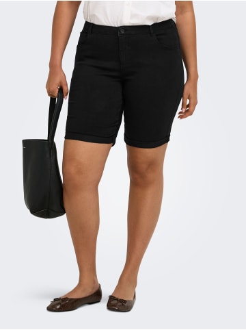 ONLY Carmakoma Jeans-Shorts in Black