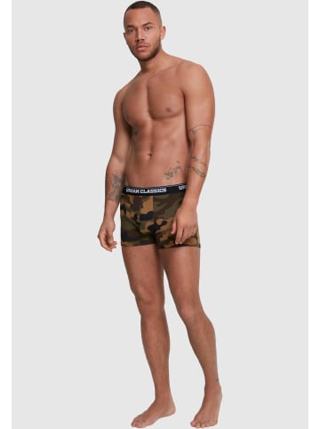 Urban Classics Boxershorts in wood camo