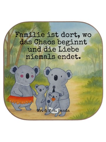 Mr. & Mrs. Panda Unterleger Koala Familie Design mit Spruch in Weiß