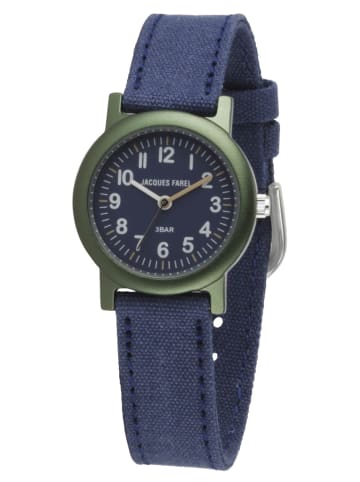 JACQUES FAREL Quarzuhr ORG 0304 in Blau