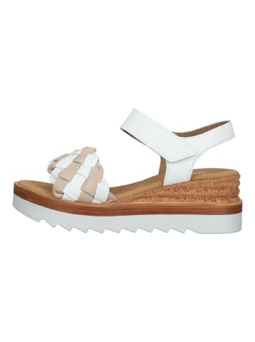 Gabor Sandalen in Weiß/Rosa