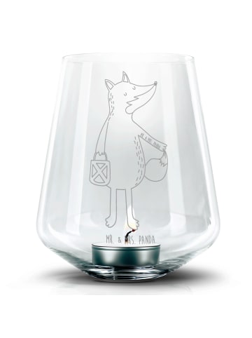 Mr. & Mrs. Panda Teelichthalter Fuchs Laterne ohne Spruch in Transparent