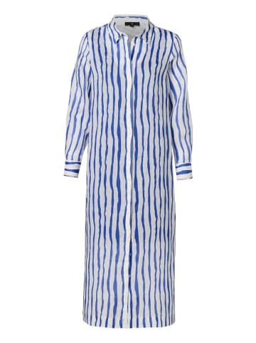 Mart Visser Georgia-Streifenkleid Offwhite / Kobalt