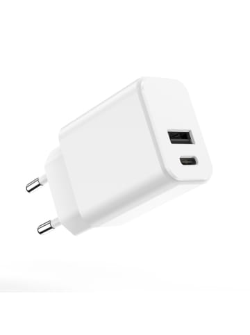 Anycubic Setty Ladegerät 1x USB + USB-C 3A 20W weiß