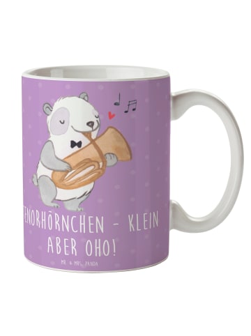 Mr. & Mrs. Panda Kaffeebecher Tenorhörnchen Magie mit Spruch in Lavendeltraum