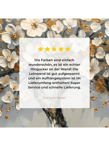 MuchoWow Leinwand bilder Weißer Baum (BxH)