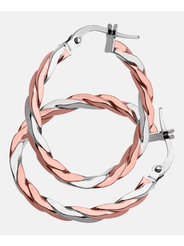 Vanlere Creolen aus 375 Roségold gedreht