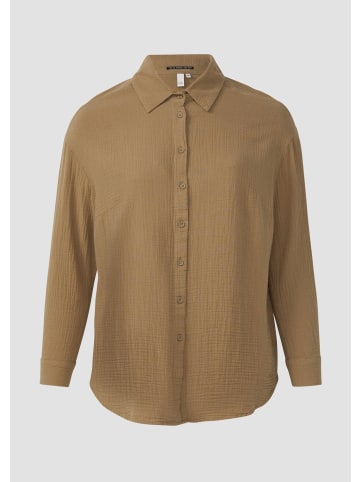 QS Bluse in 7854_olivgrün