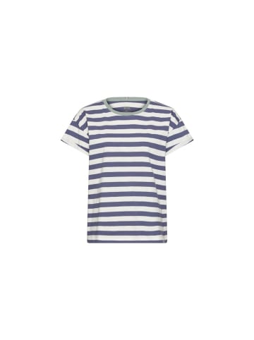 Camel Active T-Shirt in ocean blue- milk whi