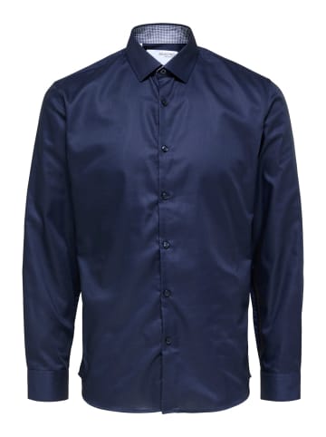 SELECTED HOMME Hemd SLHSLIMNEW-MARK in Blau