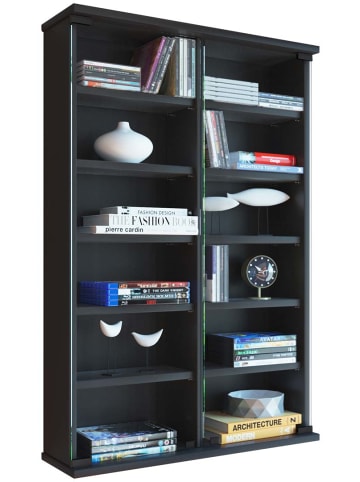 ebuy24 Regal Loposa CD-DVD 5 Schwarz 60 x 18 cm