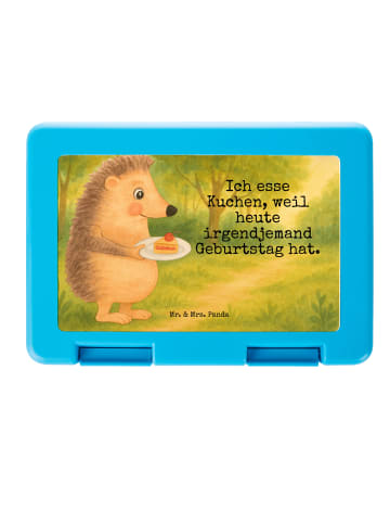 Mr. & Mrs. Panda Aufbewahrungsbox Igel Kuchenstück Design mit Sp... in Weiß