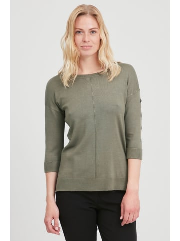 Fransa Rundhalspullover FRBESMOCK 2 Pullover - - 20609698  Feinstrickpullover mit 3/4 Ärmeln in grün