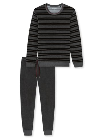 Schiesser Schlafanzug Comfort Nightwear in Dunkelgrau