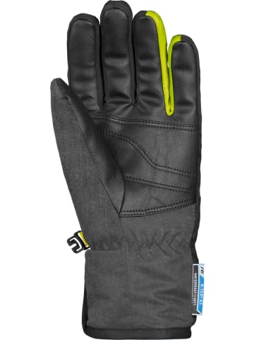 Reusch Fingerhandschuh Dario R-TEX XT Junior in black melange/safety yell