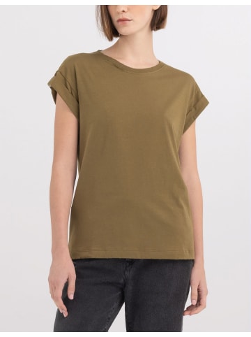 Replay T-shirt Cotton Jersey in grün