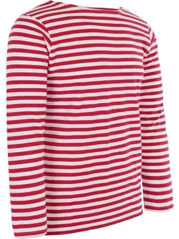 Normani Outdoor Sports Marine Seemanns Langarm Shirt Sankt Petersburg in Rot/Weiß