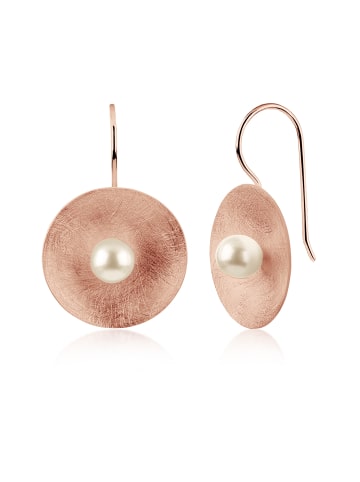 Nenalina Ohrringe 925 Sterling Silber Kreis in Rosegold