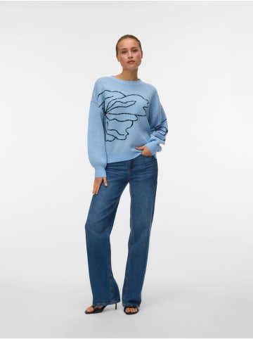 Vero Moda Strickpullover in Cashmere Blue