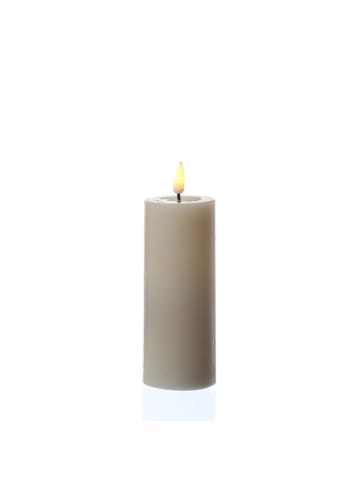 Deluxe Homeart LED Kerze Mia Echtwachs flackernd H: 12,5cm D: 5cm in creme