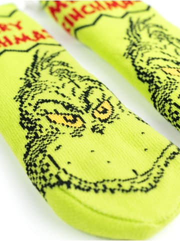 The Grinch The Grinch Hüttensocken Merry Grinchmas Haussocken Kuschelsocken in grün