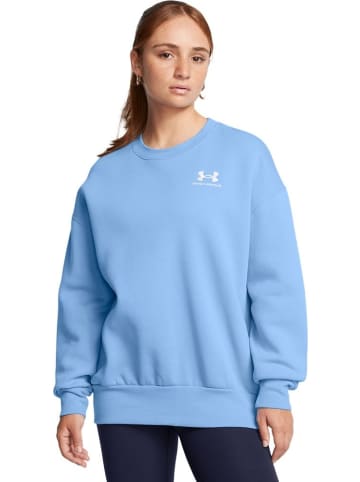 Under Armour Fleecejacke/Fleecepullover "Ua Icon Fleece Os Crew" in Blau