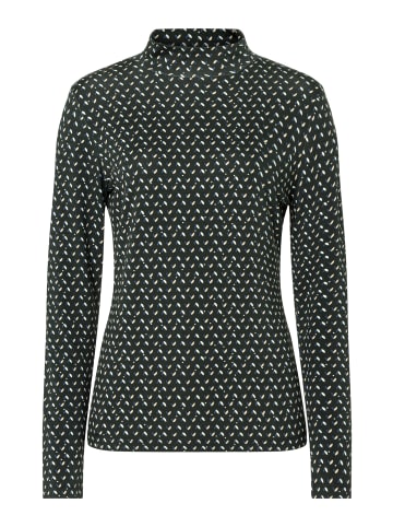 More & More gemustertes Rollkragenshirt in little coloured leaf print