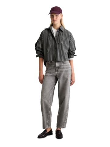 Marc O'Polo DENIM Gestreifte Schluppen-Bluse regular in Dark Grey