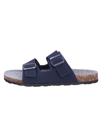 Giesswein Tieffußbett Pantolette MERINO SLIDES in blau