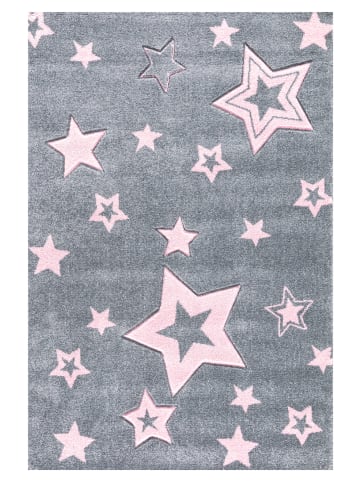 Happy Rugs Kinderteppich STARLIGHT in Grau/Rosa