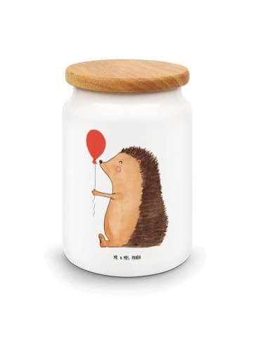 Mr. & Mrs. Panda Keksdose Igel Luftballon ohne Spruch in Weiß