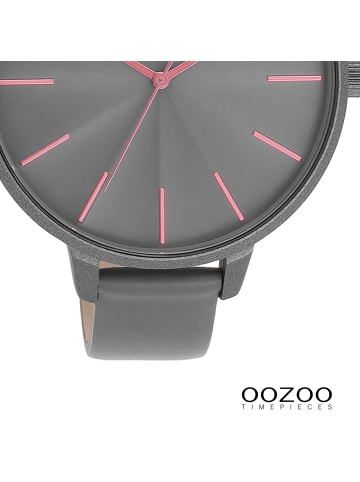 Oozoo Armbanduhr Oozoo Timepieces grau extra groß (ca. 48mm)