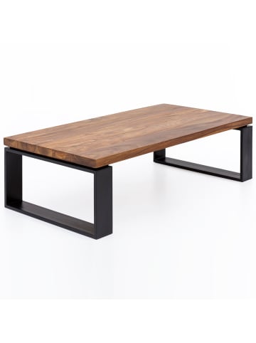 KADIMA DESIGN Industrial Couchtisch, Holz und Metall, 115x60 cm, Einzigartige Holzmaserung