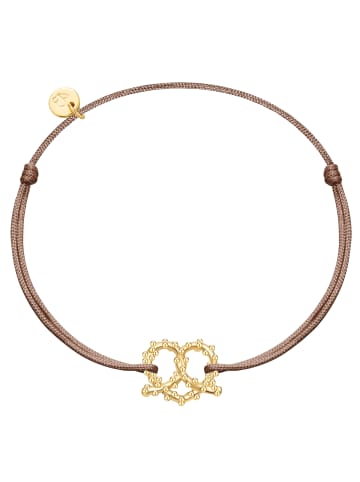 Glanzstücke München Armband Herz-Breze aus Sterling Silber in gelbgold