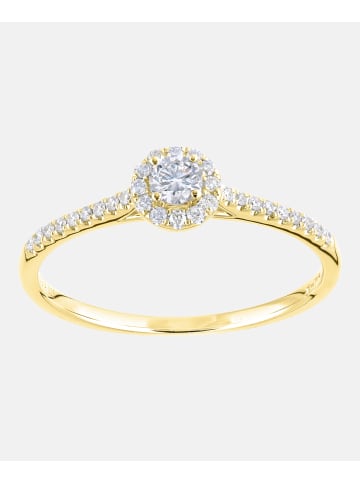 Diamant L'éternel Ring aus 375 Gelbgold mit 0.25 Karat Diamant