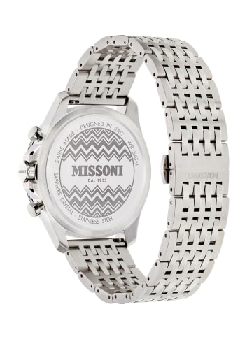 Missoni Analoguhr für Herren in silber