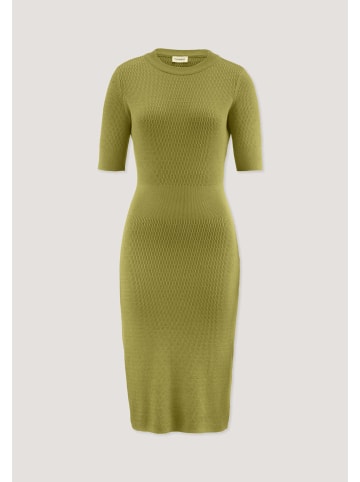 Hessnatur Hessnatur Strick Kleid Regular aus Bio-Baumwolle und Wolle in sommermoos