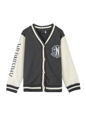 Megaman Wednesday Jacke Baseballstil, Collegejacke Kinder, Baumwoll in Grau