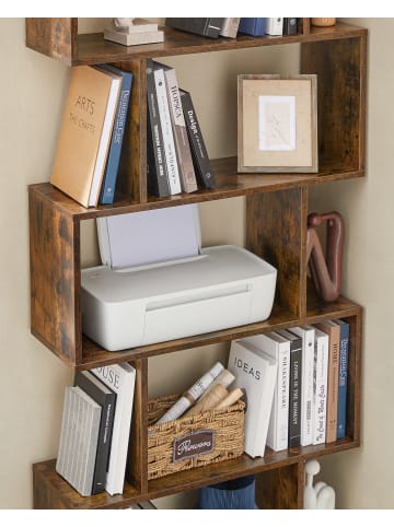 VASAGLE 2er Set: Bücherregal in Braun - (B)70 x (H)191.6 x (T)24 cm