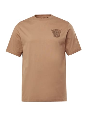 JP1880 Kurzarm T-Shirt in dunkelbeige