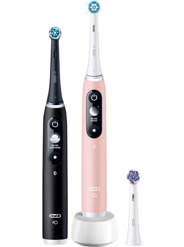Oral-B Elektrische Zahnbürste "iO6 + 2. Handstück" in Schwarz/Pink