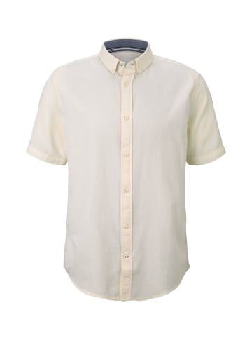 Tom Tailor Kurzarm FreizeitHemd für Herren in offwhite