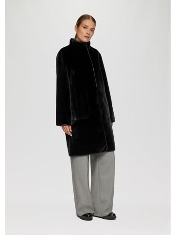 s.Oliver BLACK LABEL Outdoor-Mantel langarm in Schwarz