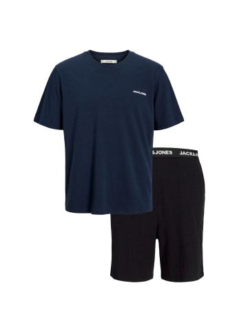 Jack & Jones Pyjama in Schwarz/Dunkelblau