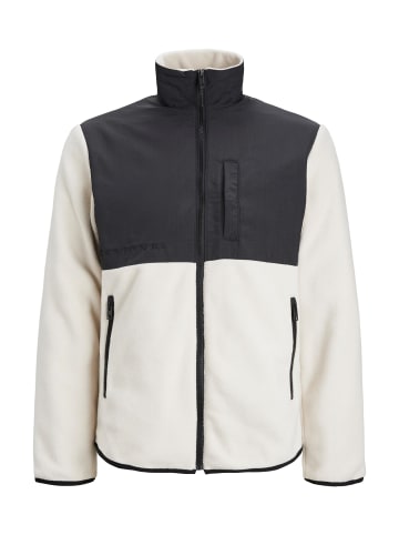 Jack & Jones Fleecejacke 'Marvin' in weiß