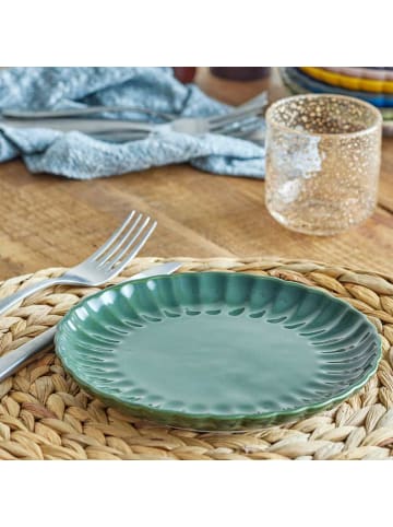 Bloomingville Kuchenteller LATINA Dunkelgrün 20 cm