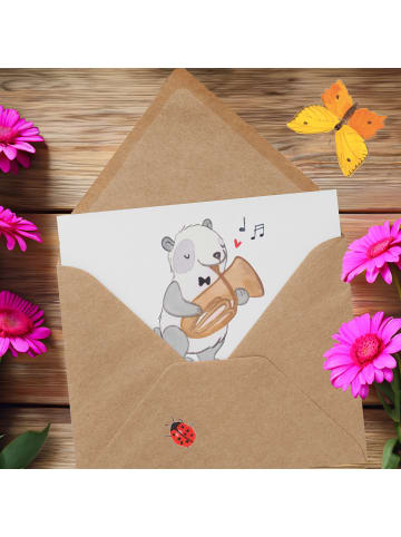 Mr. & Mrs. Panda Glückwunschkarte Tenorhörnchen Magie mit Spruch in Weiß